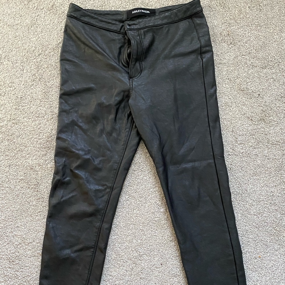 Ashley Mason Faux Leather Pants